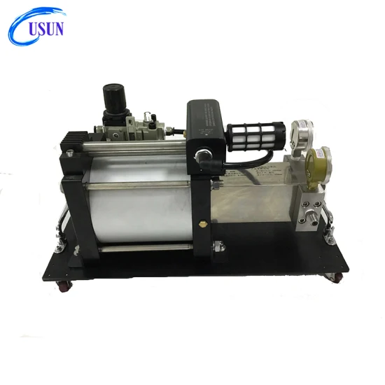 Usun Model: GB25F 100-200 Bar Portable Light Weight Complete Pneumatic Gas Booster Station for Gas Spring Refilling with Hoses and Gauges
